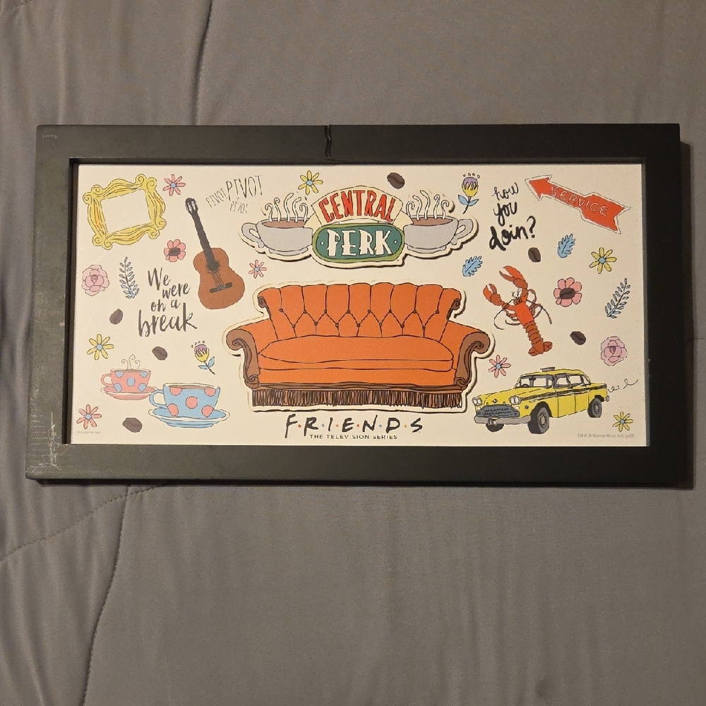 FRIENDS Multicolor Central Perk Wall Art